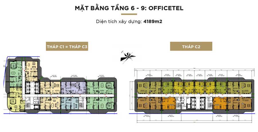 OFFICTEL TẦNG 6 - 9
