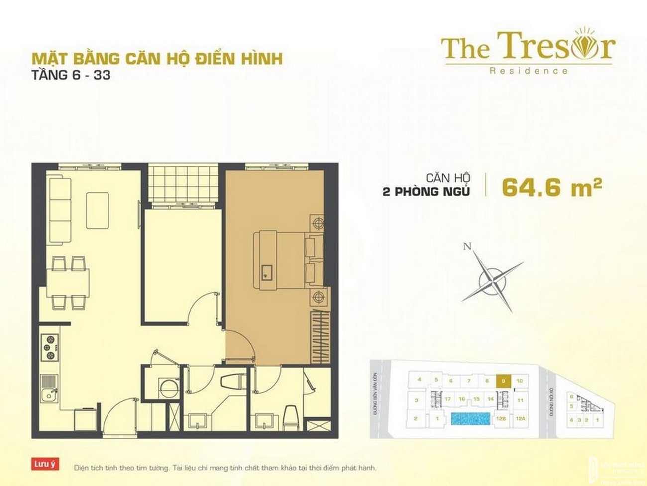 Thiết kế dự án căn hộ chung cư The Tresor Quận 4 Đường Bến Vân Đồn chủ đầu tư Novaland