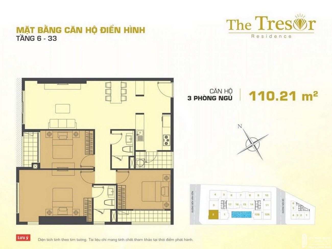 Thiết kế dự án căn hộ chung cư The Tresor Quận 4 Đường Bến Vân Đồn chủ đầu tư Novaland