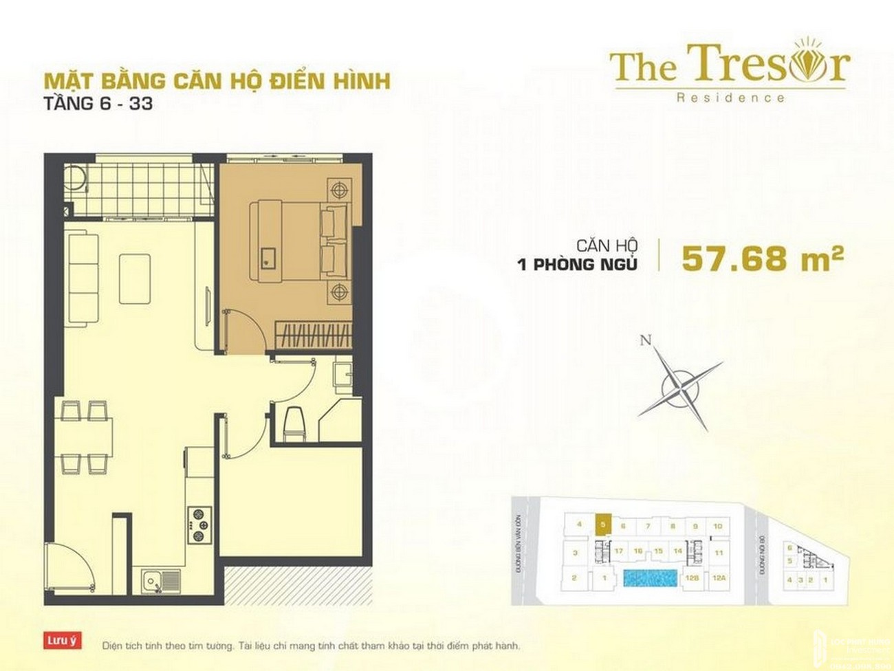 Thiết kế dự án căn hộ chung cư The Tresor Quận 4 Đường Bến Vân Đồn chủ đầu tư Novaland