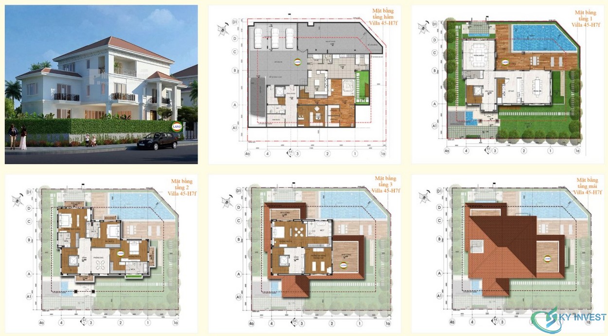 Loại biệt thự tiêu chuẩn H