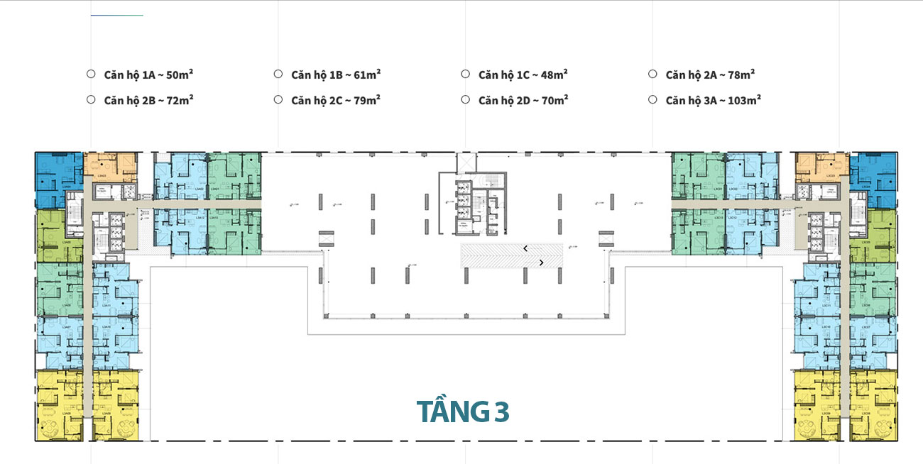 Mặt bằng tầng dự án căn hộ Kingdom 101 Quận 10