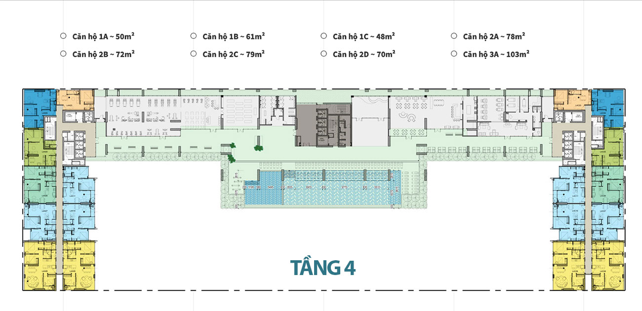 Mặt bằng tầng dự án căn hộ Kingdom 101 Quận 10