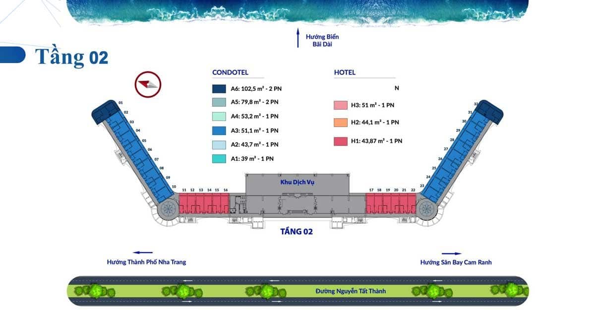 mat bang tang 2 can ho condotel somerset cam ranh - DỰ ÁN CĂN HỘ CAM RANH BAY HOTELS & RESORTS
