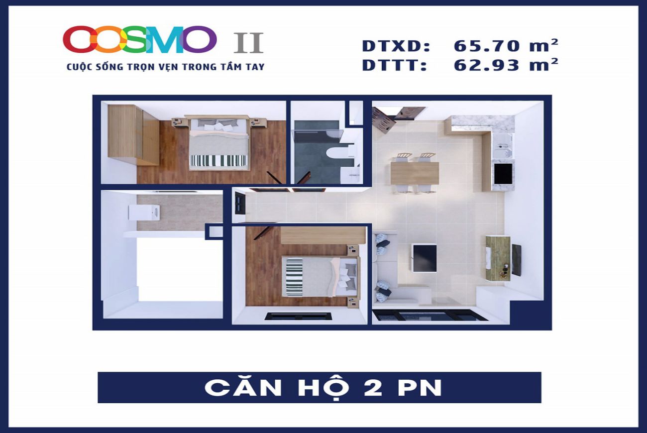 Mặt bằng chi tiết Cosmo City Quận 7