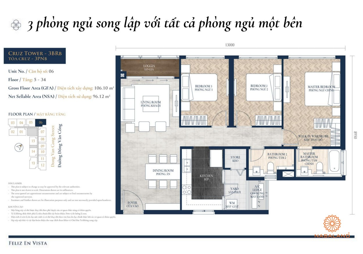Thiết kế dự án căn hộ Feliz en Vista Quận 2 đường Phan Văn Đáng chủ đầu tư CapitaLand