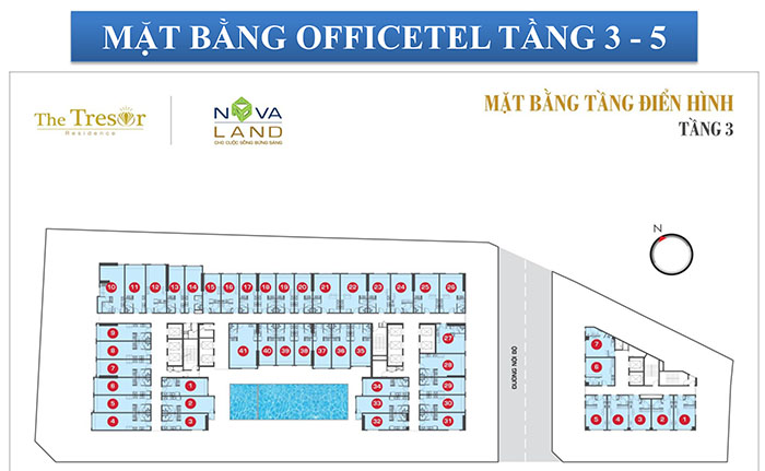 MB OFFICETEL TẦNG 3 -5 