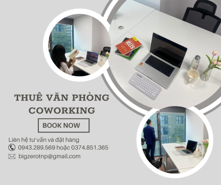 Cho thuê văn phòng chia sẻ coworking space tại quận Thanh Xuân