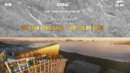 Quỹ ngoại giao căn hộ cao cấp view biển, dòng tiền 2tr/tháng dự án ICON40 giá chỉ từ 47tr/m2